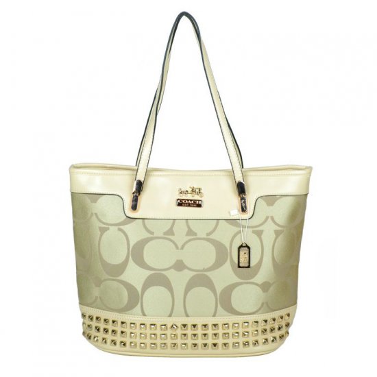 Coach Tanner Stud Medium Apricot Totes DKN | Women